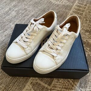 FRYE Ivy Low Lace White Leather Women's Sneakers